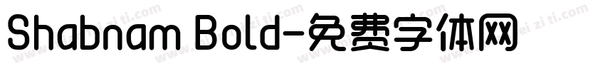 Shabnam Bold字体转换